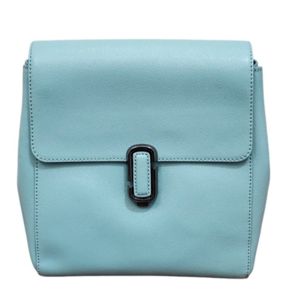 MARC JACOBS Saffiano Leather Backpack color Tiffany Blue - Picture 3 of 16